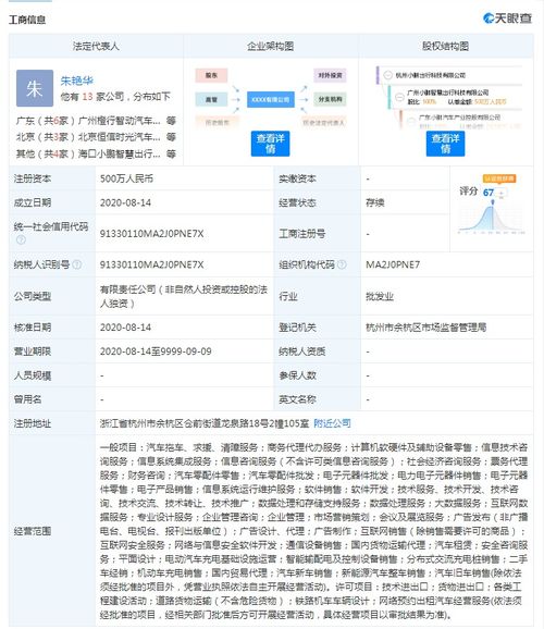 小鵬汽車設(shè)立全資子公司，注冊(cè)資本500萬(wàn)元拓展國(guó)內(nèi)貿(mào)易代理業(yè)務(wù)
